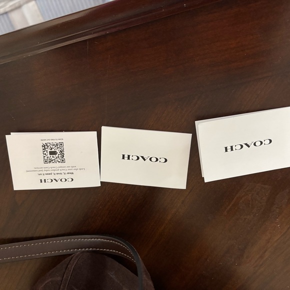 Coach- Savannah Small Carryall Bag- Brown Suede Croc - Picture 8 of 10